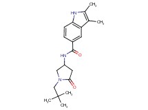 N-[1-(2,2-dimethylpropyl)-5-oxopyrrolidin-3-yl]-2,3-dimethyl-1H-indole-5-carboxamide