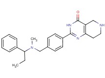 2-(4-{[methyl(1-phenylpropyl)amino]methyl}phenyl)-5,6,7,8-tetrahydropyrido[4,3-d]pyrimidin-4(3H)-one bis(trifluoroacetate)
