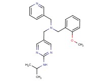 N-isopropyl-5-{[(2-methoxybenzyl)(pyridin-3-ylmethyl)amino]methyl}pyrimidin-2-amine