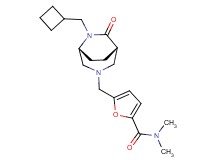 5-{[(1S*,5R*)-6-(cyclobutylmethyl)-7-oxo-3,6-diazabicyclo[3.2.2]non-3-yl]methyl}-N,N-dimethyl-2-furamide