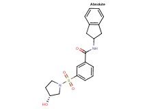 N-(2,3-dihydro-1H-inden-2-yl)-3-{[(3R)-3-hydroxypyrrolidin-1-yl]sulfonyl}benzamide