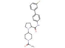 1-(1-acetyl-4-piperidinyl)-N-(3'-fluoro-4-biphenylyl)prolinamide