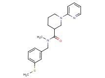 N-methyl-N-[3-(methylthio)benzyl]-1-pyridin-2-ylpiperidine-3-carboxamide