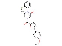 (1S*,4S*)-5-[5-(4-methoxyphenyl)-2-furoyl]-2-[2-(methylthio)phenyl]-2,5-diazabicyclo[2.2.1]heptan-3-one