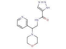 N-[2-(4-morpholinyl)-2-(3-pyridinyl)ethyl]-1H-1,2,3-triazole-5-carboxamide