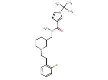 1-tert-butyl-N-({1-[2-(2-fluorophenyl)ethyl]piperidin-3-yl}methyl)-N-methyl-1H-pyrrole-3-carboxamide