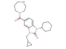 1-cyclohexyl-3-(cyclopropylmethyl)-5-(1,4-diazepan-1-ylcarbonyl)-1,3-dihydro-2H-benzimidazol-2-one hydrochloride