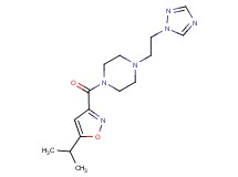 1-[(5-isopropylisoxazol-3-yl)carbonyl]-4-[2-(1H-1,2,4-triazol-1-yl)ethyl]piperazine