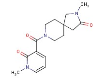 2-methyl-8-[(1-methyl-2-oxo-1,2-dihydro-3-pyridinyl)carbonyl]-2,8-diazaspiro[4.5]decan-3-one
