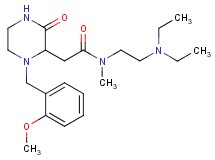 N-[2-(diethylamino)ethyl]-2-[1-(2-methoxybenzyl)-3-oxo-2-piperazinyl]-N-methylacetamide