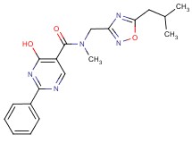 4-hydroxy-N-[(5-isobutyl-1,2,4-oxadiazol-3-yl)methyl]-N-methyl-2-phenylpyrimidine-5-carboxamide