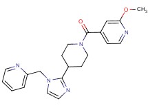 2-methoxy-4-({4-[1-(pyridin-2-ylmethyl)-1H-imidazol-2-yl]piperidin-1-yl}carbonyl)pyridine