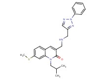 1-isobutyl-7-(methylthio)-3-({[(2-phenyl-2H-1,2,3-triazol-4-yl)methyl]amino}methyl)-2(1H)-quinolinone