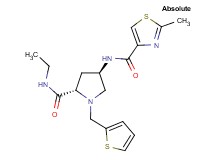 (4R)-N-ethyl-4-{[(2-methyl-1,3-thiazol-4-yl)carbonyl]amino}-1-(2-thienylmethyl)-L-prolinamide