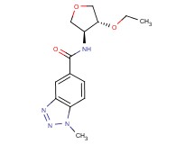 N-[(3S*,4R*)-4-ethoxytetrahydrofuran-3-yl]-1-methyl-1H-1,2,3-benzotriazole-5-carboxamide