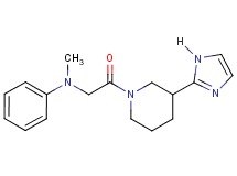 N-{2-[3-(1H-imidazol-2-yl)-1-piperidinyl]-2-oxoethyl}-N-methylaniline