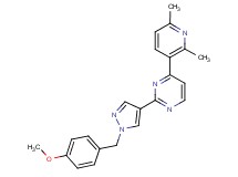 4-(2,6-dimethylpyridin-3-yl)-2-[1-(4-methoxybenzyl)-1H-pyrazol-4-yl]pyrimidine