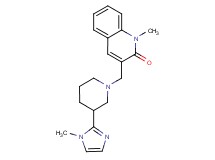 1-methyl-3-{[3-(1-methyl-1H-imidazol-2-yl)piperidin-1-yl]methyl}quinolin-2(1H)-one