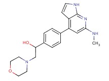 1-{4-[6-(methylamino)-1H-pyrrolo[2,3-b]pyridin-4-yl]phenyl}-2-morpholin-4-ylethanol