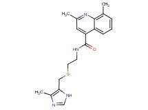 2,8-dimethyl-N-(2-{[(4-methyl-1H-imidazol-5-yl)methyl]thio}ethyl)quinoline-4-carboxamide