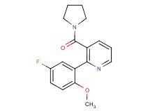2-(5-fluoro-2-methoxyphenyl)-3-(pyrrolidin-1-ylcarbonyl)pyridine