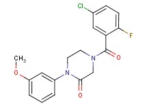 4-(5-chloro-2-fluorobenzoyl)-1-(3-methoxyphenyl)-2-piperazinone