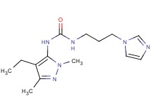 N-(4-ethyl-1,3-dimethyl-1H-pyrazol-5-yl)-N'-[3-(1H-imidazol-1-yl)propyl]urea