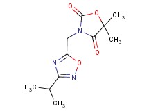 3-[(3-isopropyl-1,2,4-oxadiazol-5-yl)methyl]-5,5-dimethyl-1,3-oxazolidine-2,4-dione