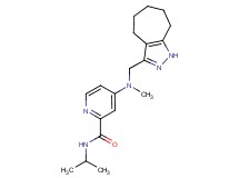 4-[(1,4,5,6,7,8-hexahydrocyclohepta[c]pyrazol-3-ylmethyl)(methyl)amino]-N-isopropyl-2-pyridinecarboxamide