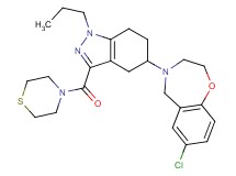 7-chloro-4-[1-propyl-3-(4-thiomorpholinylcarbonyl)-4,5,6,7-tetrahydro-1H-indazol-5-yl]-2,3,4,5-tetrahydro-1,4-benzoxazepine