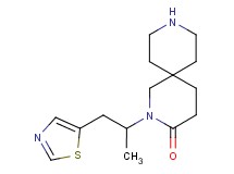 2-[1-methyl-2-(1,3-thiazol-5-yl)ethyl]-2,9-diazaspiro[5.5]undecan-3-one hydrochloride