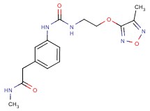 N-methyl-2-(3-{[({2-[(4-methyl-1,2,5-oxadiazol-3-yl)oxy]ethyl}amino)carbonyl]amino}phenyl)acetamide