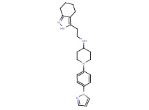 1-[4-(1H-pyrazol-1-yl)phenyl]-N-[2-(4,5,6,7-tetrahydro-2H-indazol-3-yl)ethyl]-4-piperidinamine