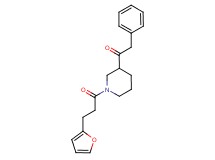 1-{1-[3-(2-furyl)propanoyl]-3-piperidinyl}-2-phenylethanone