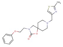 8-[(2-methyl-1,3-thiazol-4-yl)methyl]-3-(2-phenoxyethyl)-1-oxa-3,8-diazaspiro[4.5]decan-2-one