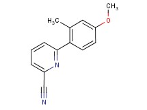 6-(4-methoxy-2-methylphenyl)pyridine-2-carbonitrile