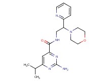 2-amino-6-isopropyl-N-(2-morpholin-4-yl-2-pyridin-2-ylethyl)pyrimidine-4-carboxamide