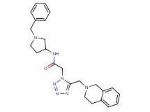 N-(1-benzyl-3-pyrrolidinyl)-2-[5-(3,4-dihydro-2(1H)-isoquinolinylmethyl)-1H-tetrazol-1-yl]acetamide