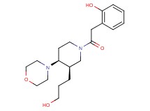 2-{2-[(3R*,4S*)-3-(3-hydroxypropyl)-4-morpholin-4-ylpiperidin-1-yl]-2-oxoethyl}phenol
