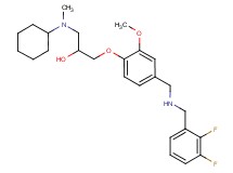 1-[cyclohexyl(methyl)amino]-3-(4-{[(2,3-difluorobenzyl)amino]methyl}-2-methoxyphenoxy)-2-propanol