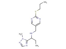 1-(1-methyl-1H-1,2,4-triazol-5-yl)-N-{[2-(propylthio)pyrimidin-5-yl]methyl}propan-1-amine