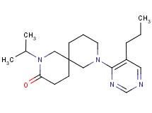 2-isopropyl-8-(5-propyl-4-pyrimidinyl)-2,8-diazaspiro[5.5]undecan-3-one