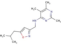 N-[(5-isobutylisoxazol-3-yl)methyl]-2,5,6-trimethylpyrimidin-4-amine