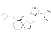 7-(cyclobutylmethyl)-2-[(4-isopropyl-1,2,3-thiadiazol-5-yl)methyl]-2,7-diazaspiro[4.5]decan-6-one