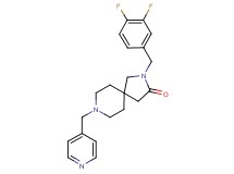 2-(3,4-difluorobenzyl)-8-(4-pyridinylmethyl)-2,8-diazaspiro[4.5]decan-3-one