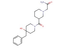 2-{3-[(4-benzyl-4-hydroxy-1-piperidinyl)carbonyl]-1-piperidinyl}acetamide