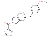 2-(4-methoxybenzyl)-6-(1H-pyrazol-3-ylcarbonyl)-6,7-dihydro-5H-pyrrolo[3,4-d]pyrimidine