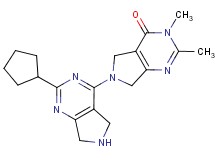 2-cyclopentyl-2',3'-dimethyl-5',6,7,7'-tetrahydro-5H-4,6'-bipyrrolo[3,4-d]pyrimidin-4'(3'H)-one