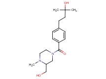 4-(4-{[3-(hydroxymethyl)-4-methyl-1-piperazinyl]carbonyl}phenyl)-2-methyl-2-butanol