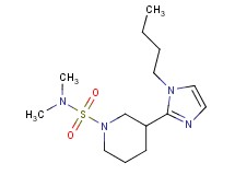 3-(1-butyl-1H-imidazol-2-yl)-N,N-dimethylpiperidine-1-sulfonamide